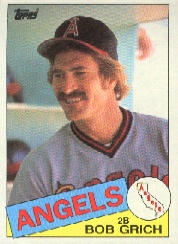 1985 Topps Baseball Cards      465     Bob Grich